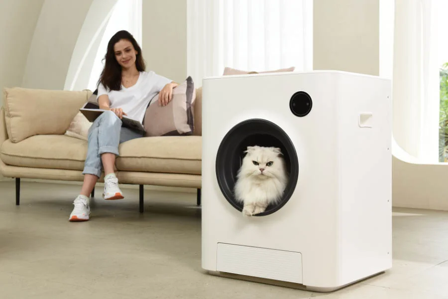 cat self cleaning litter box